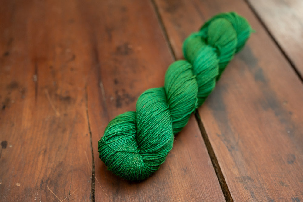 OOAK "Jade Shadows" Fingering Weight Yarn