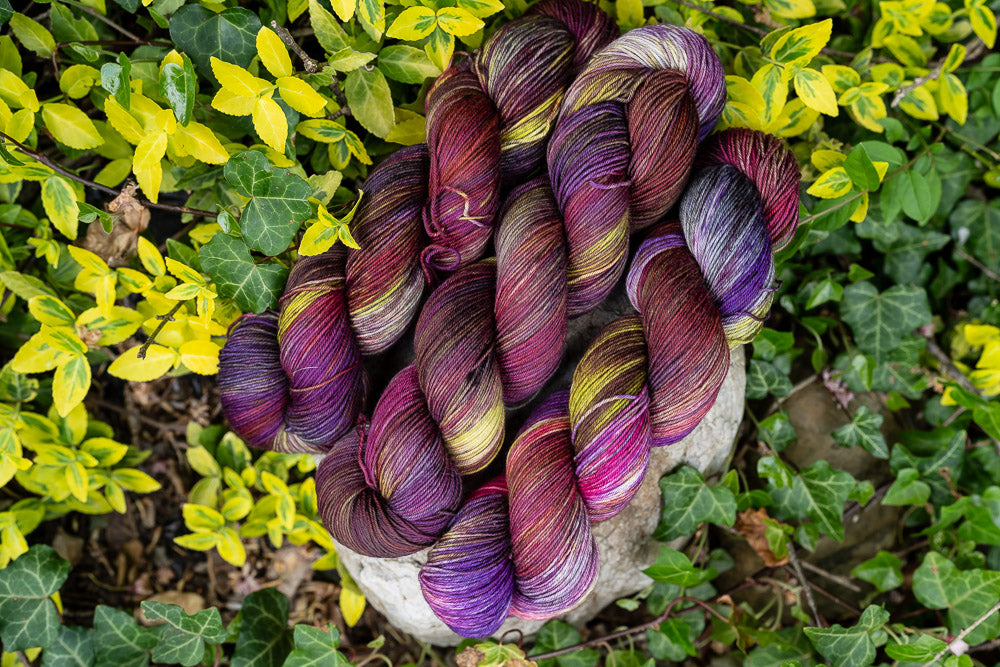 "Twilight Rose" Fingering Weight Yarn