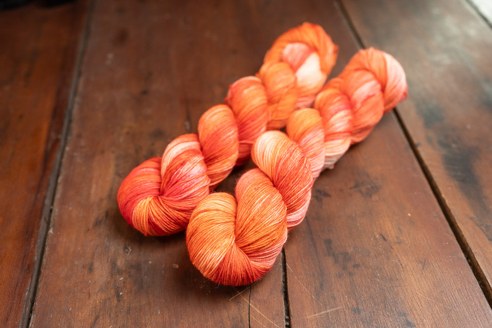 "Pumpkin Patch" Fingering Weight Yarn
