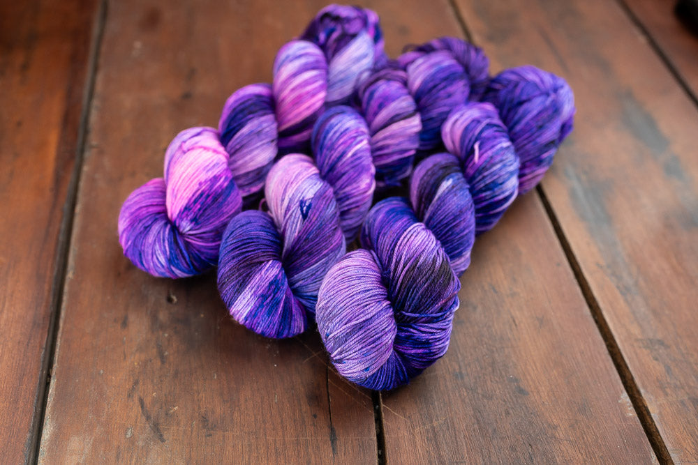 "Witchy Purple" Fingering Weight Yarn