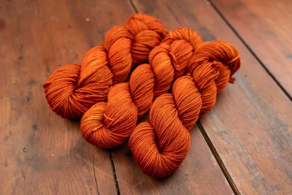 "Slutty Pumpkin" Worsted Weight Superwash Yarn