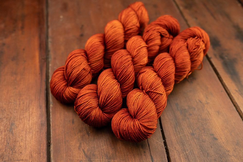 "Slutty Pumpkin" Fingering Weight Yarn