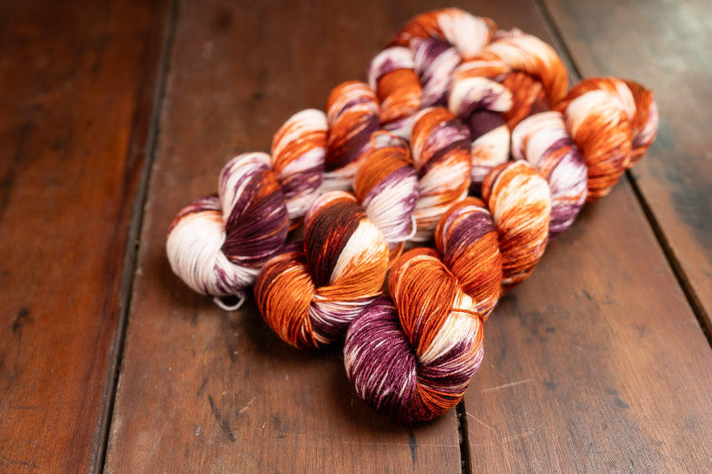 "Smashing Pumpkins" Fingering Weight Yarn
