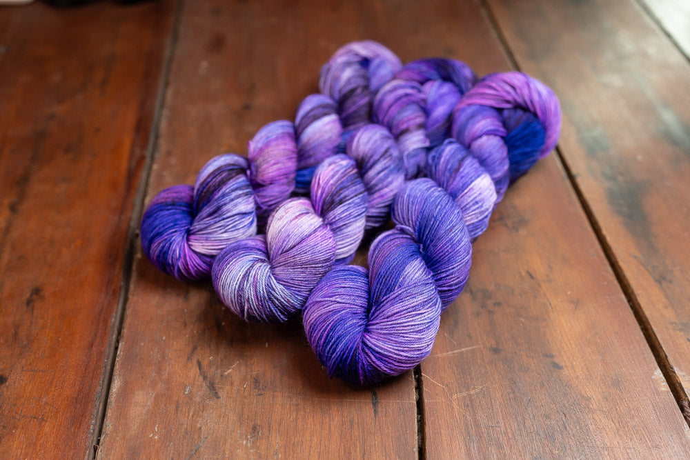 "Witchy Purple" Fingering Weight Yarn