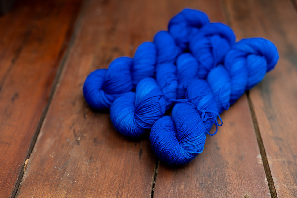 "Clear Blue Sea" Fingering Weight Yarn