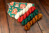 Gingerbread Holiday Shawl Kit- Yarn/Optional Bag, Free Pattern!