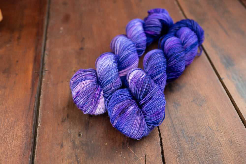 "Witchy Purple" Fingering Weight Yarn