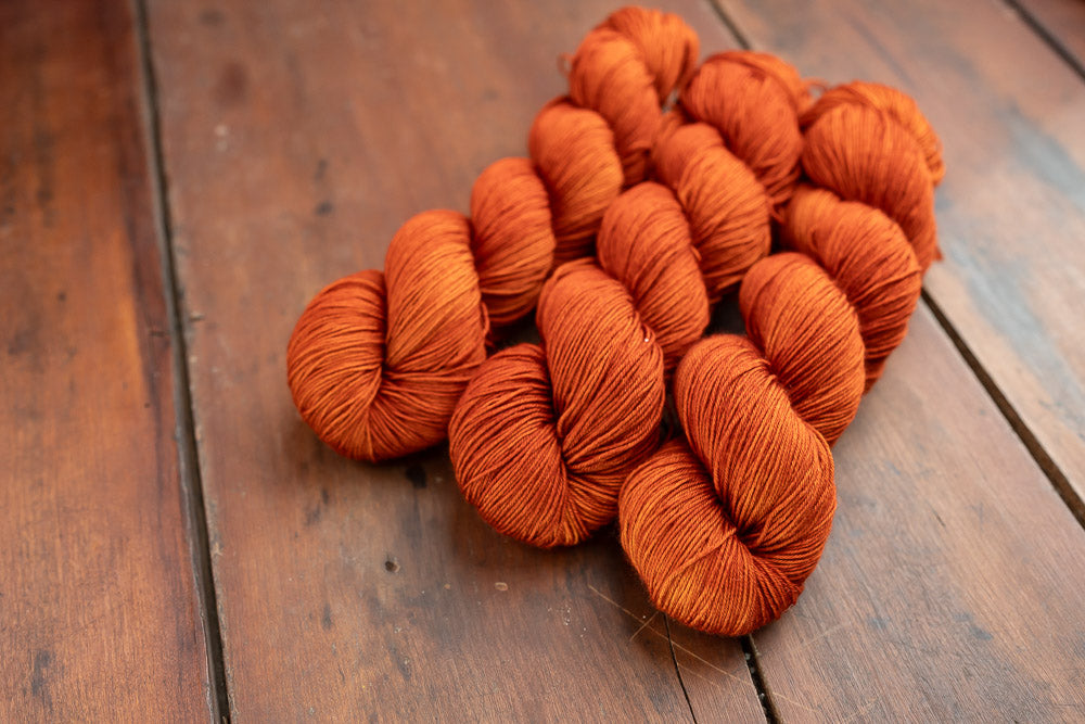 "Slutty Pumpkin" Fingering Weight Yarn